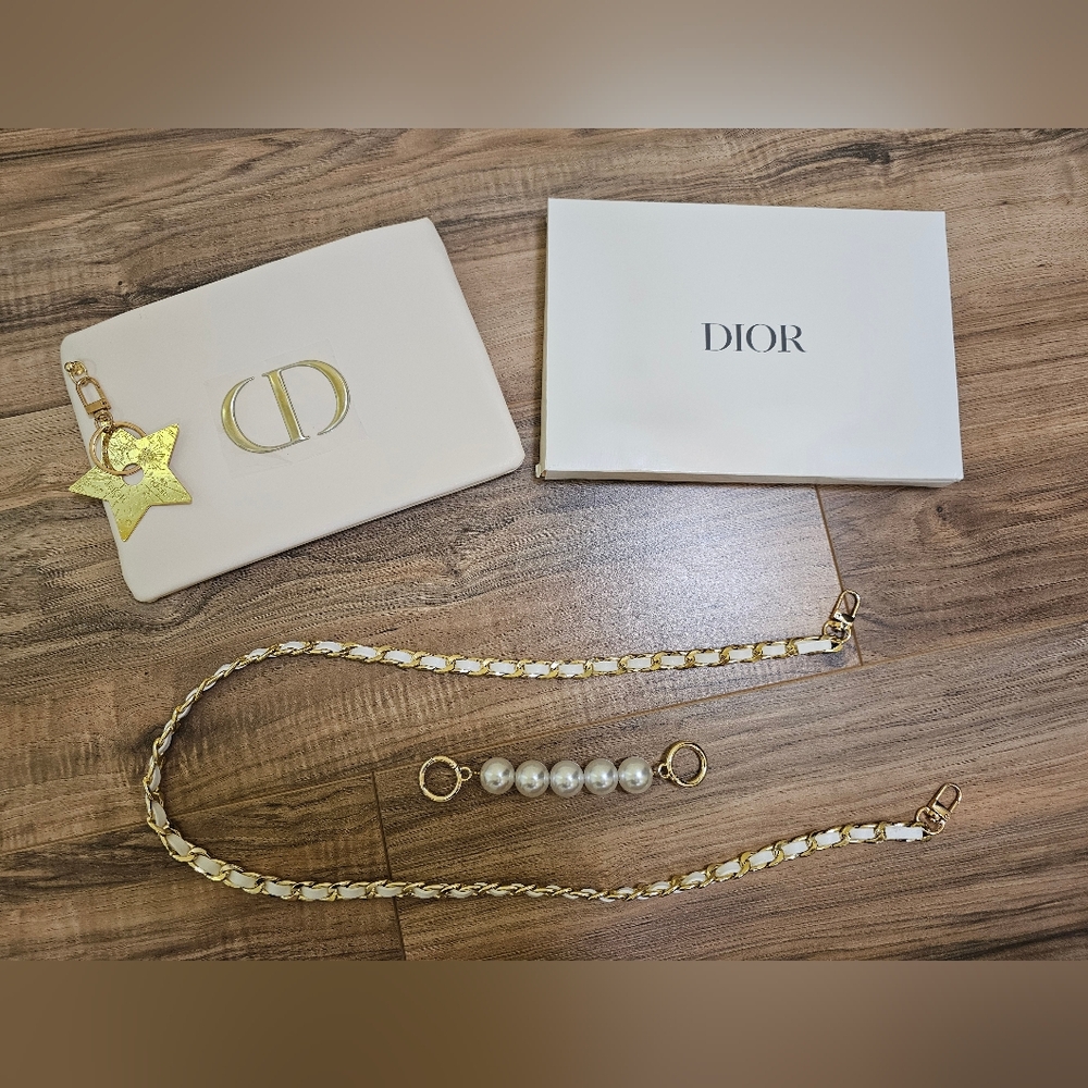 Dior Beaute VIP GWP Gift Cosmetic Clutch / Pouch Bag Handbag Beige - Picture 3 of 13